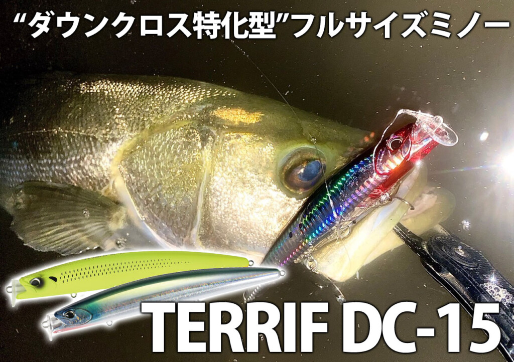 秋のシーバスゲームに不可欠！“ダウンクロス特化型”フルサイズミノー