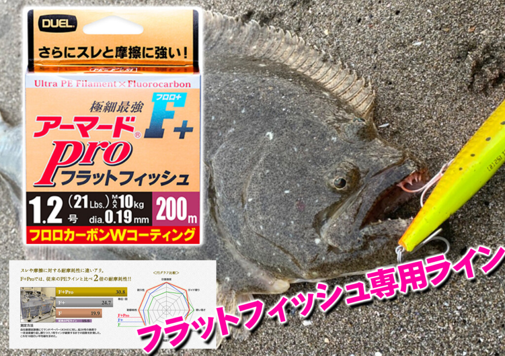 サーフゲームのために開発されたライン！DUELの「アーマード® F+ プロ