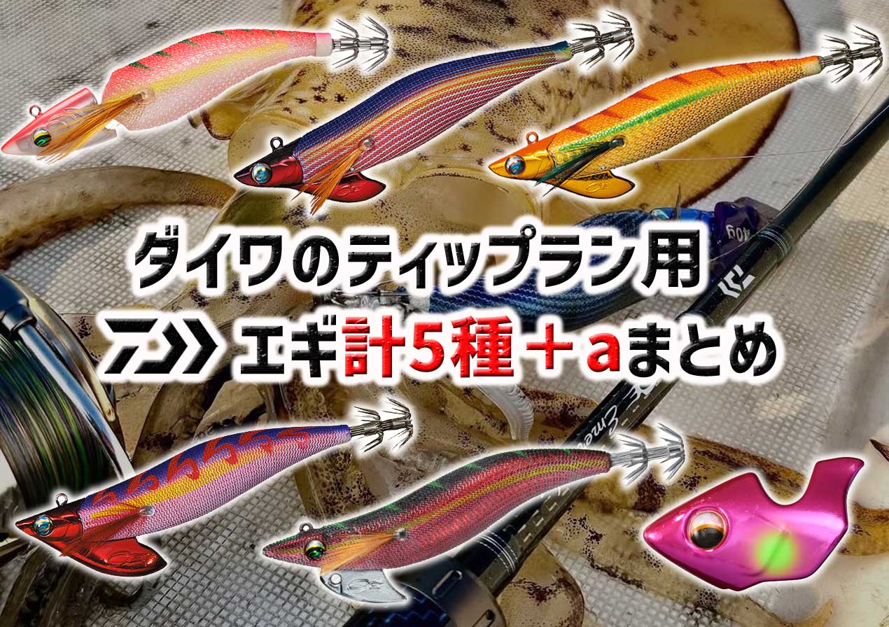 2025年最新版】ダイワから登場しているティップラン用エギ5種＋a