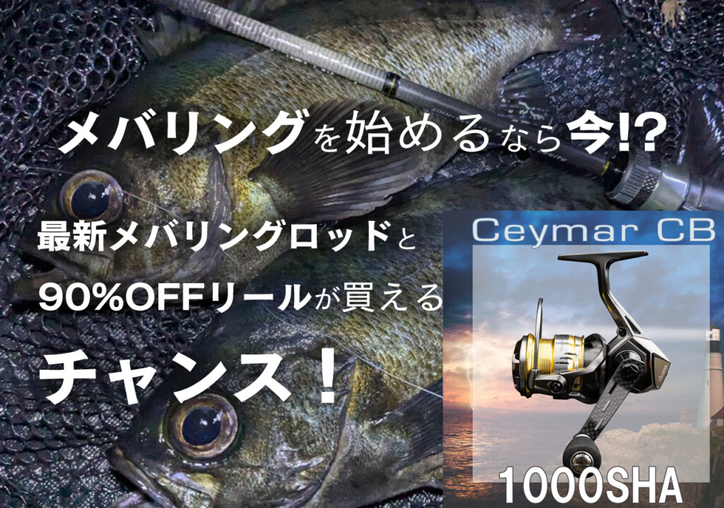 最新メバルロッドと90%OFFのリール!?これって今がメバリングを始める