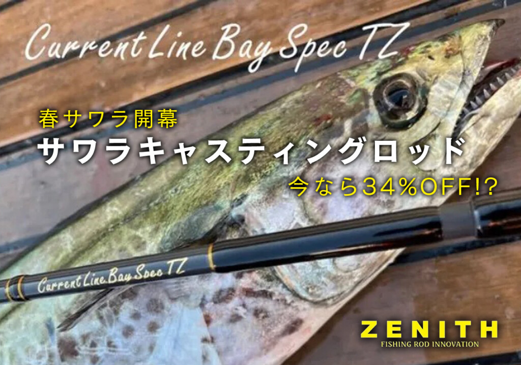 オンラインストア限定】サワラキャスティング特化ロッドが34%OFF
