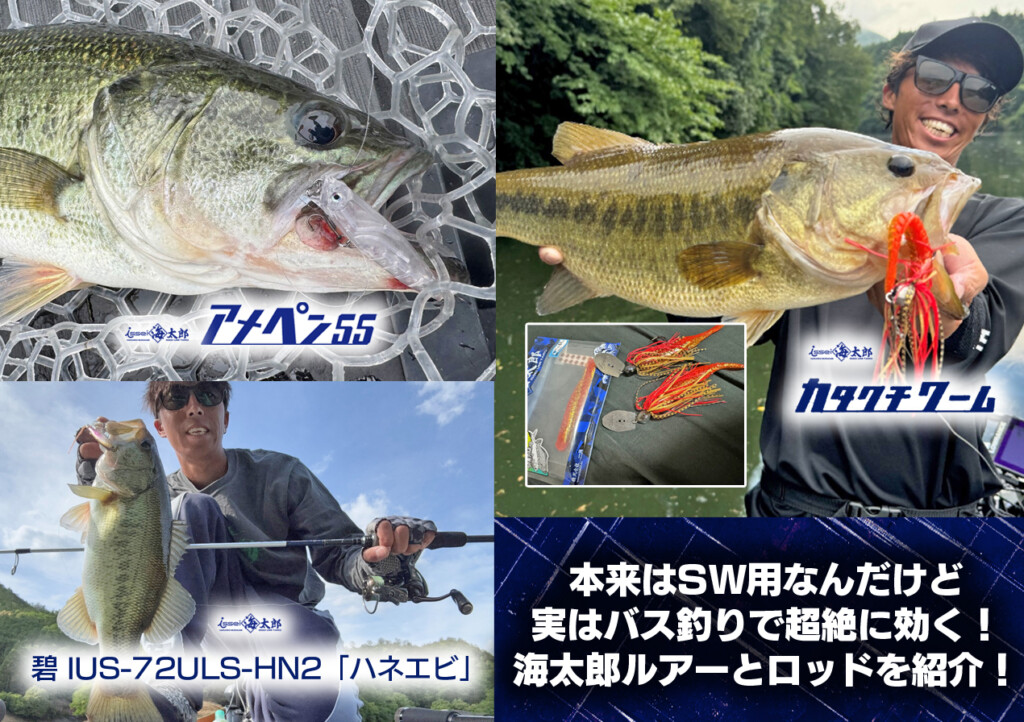 本来はSW用なんだけど実はバス釣りで超絶に効く！海太郎ルアーとロッド