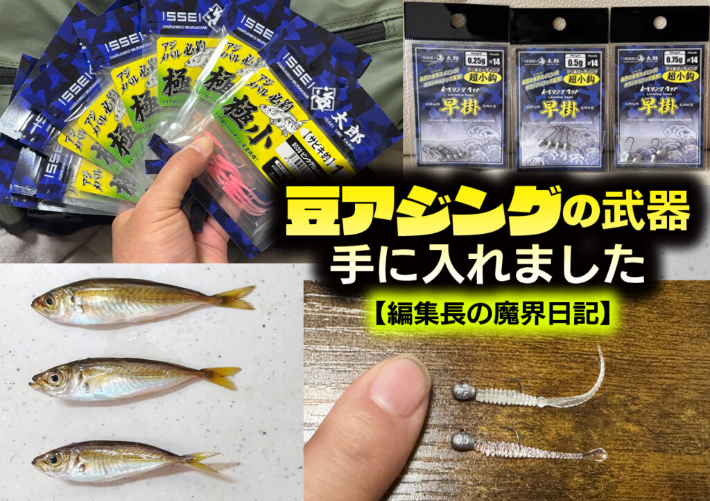 豆アジングの武器を手に入れました【編集長の魔界日記】 | 釣りの総合